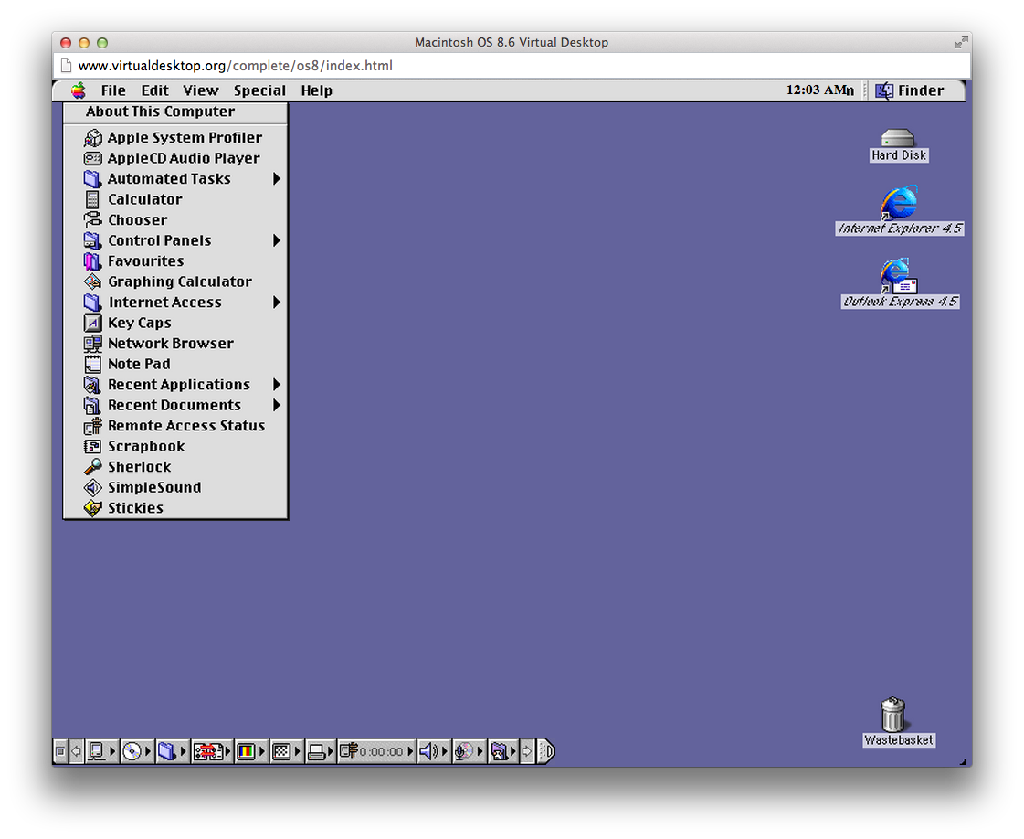 classic mac emulator collection